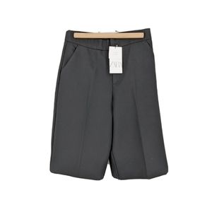 NWT Zara Dressy Bermuda Shorts Black M